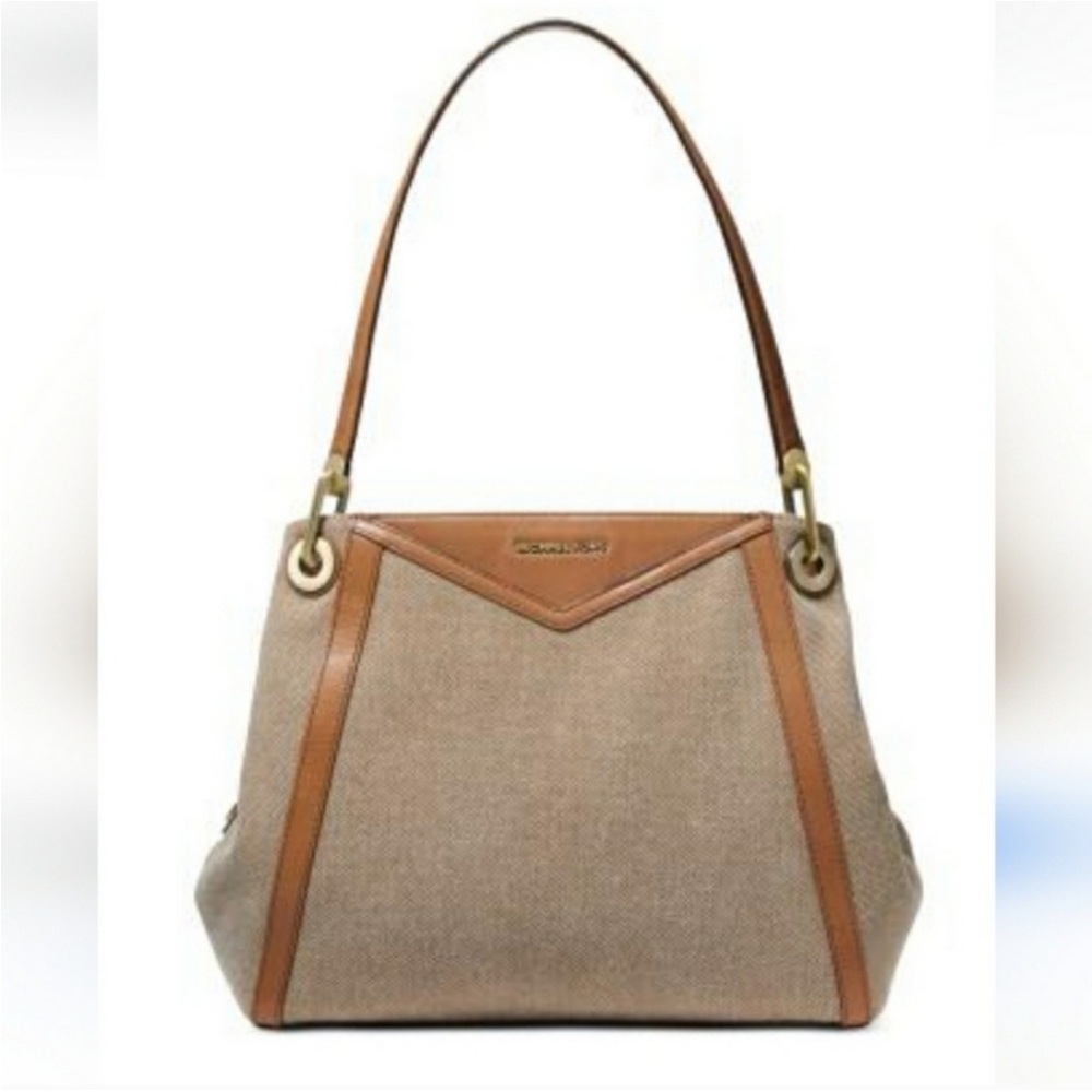 Michael Kors Cotton Canvas Shoulder Bag